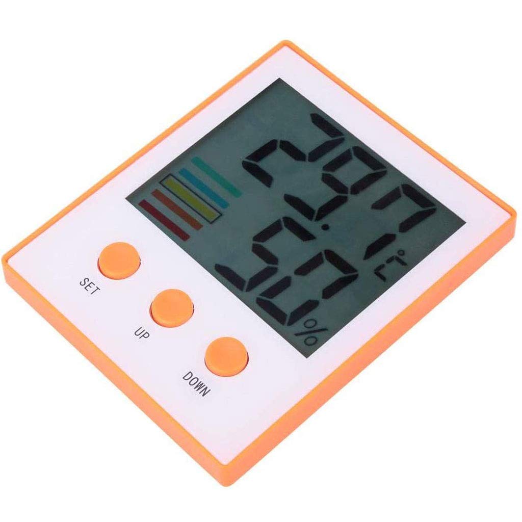 Room Thermometer - Household Indoor Temperature and Humidity Meter Flower Wet and Dry