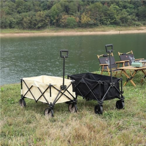 Portable Camping Cart,Outdoor Beach Trolley Cart with Folding Design for Camping Portable and Multifunctional Stall Trolley for Camping Gear Beach Accessories and Outdoor Supplie