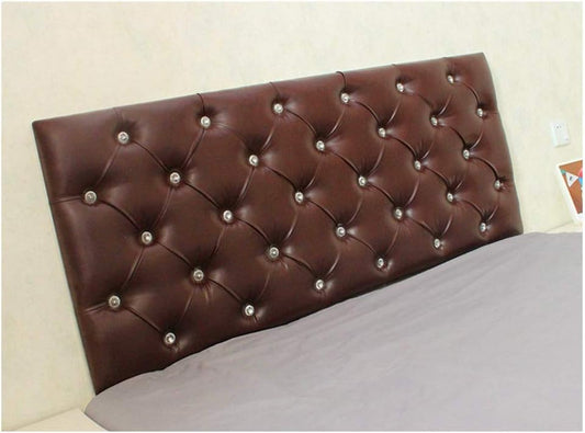 Upholstered Headboard King Bed Backrest Cushion Bedside Back Pad Bedroom Decorative 6 Colors 11 Sizes (Color : White Size : 120x60x6cm) (Red Brown 120x50x6cm)