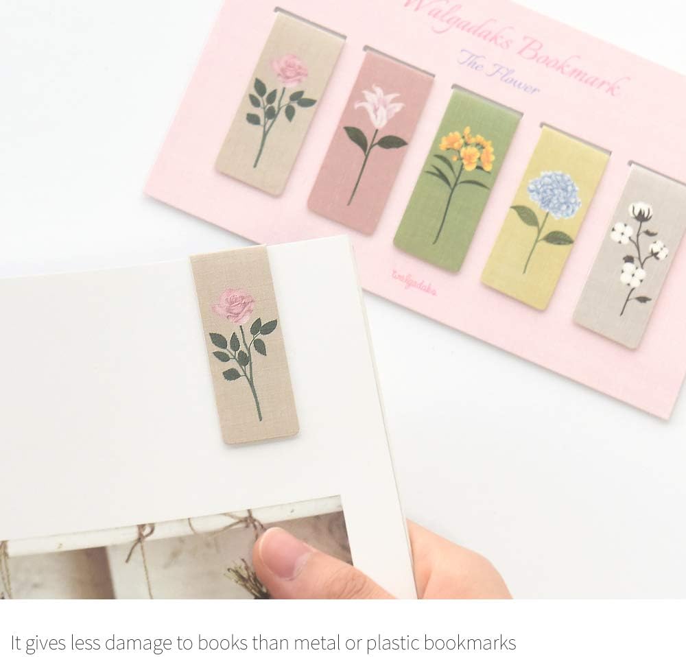 Monolike Magnetic Bookmarks The Flower, Set of 5