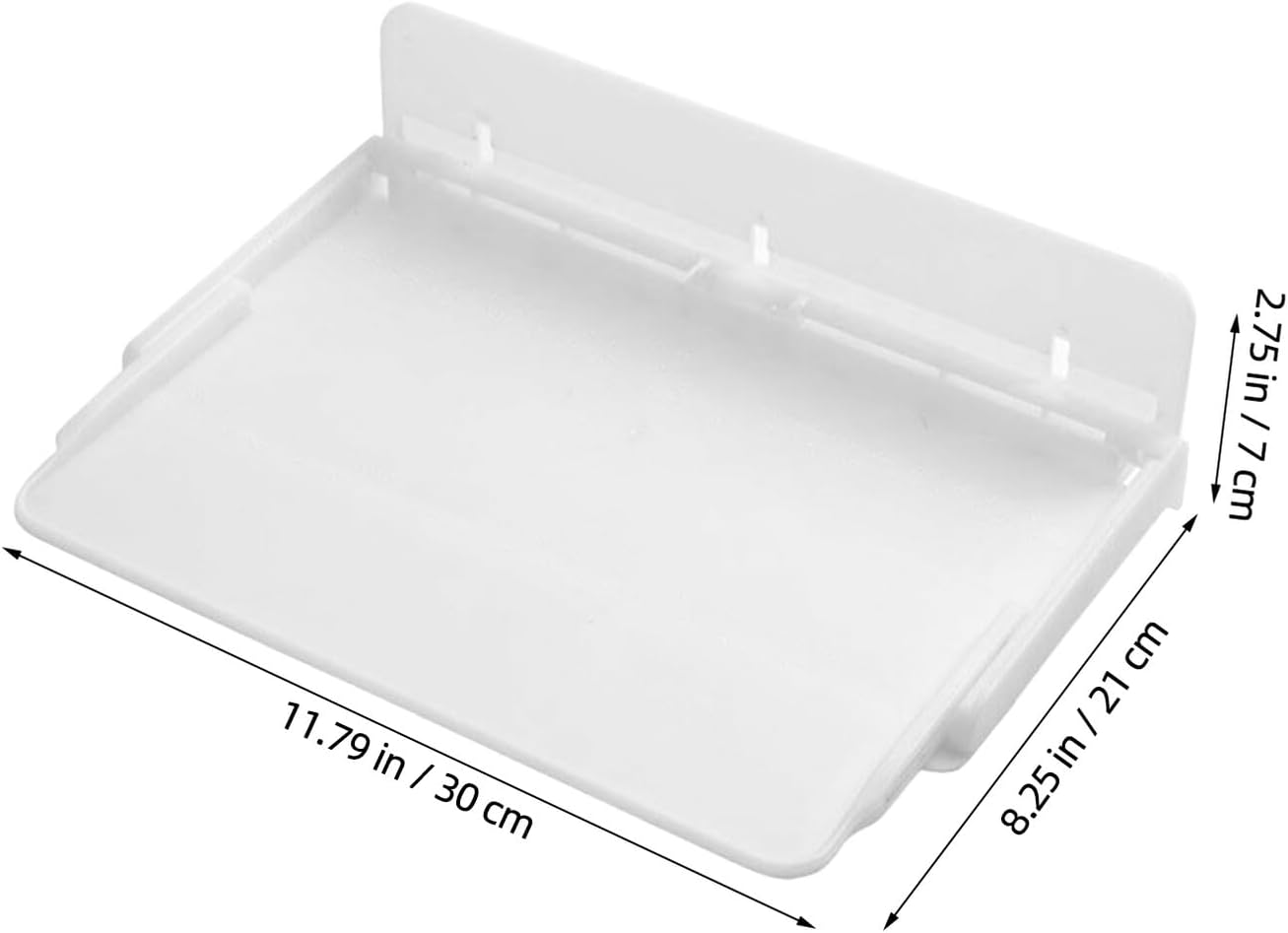 UPKOCH Foldable Wall-Mounted Bedside Shelf Organizer 11.81X8.26X2.75In No-Drill Floating Bed Shelf Tray for Dorm Room Storage Phones Books Cosmetics
