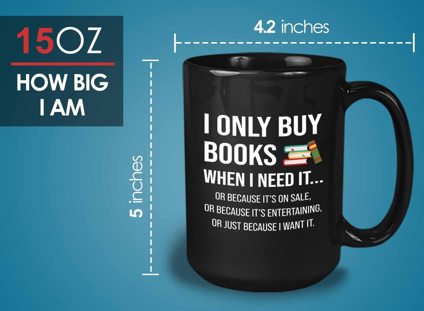 Bubble Hugs Book lovers Coffee Mug 15oz Black - Only Buy Books - Author Writer Library Library Editor Introvert Book Lovers Cat Lover Chill Relax Bookworm Reading