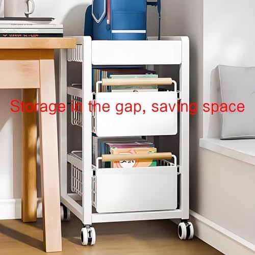 Revolving Metal Bookshelf - Space-Saving Rotating Bookcase for Home, Office, Study, and Living Room - Stylish Storage Organizer for Bedrooms and Balconies