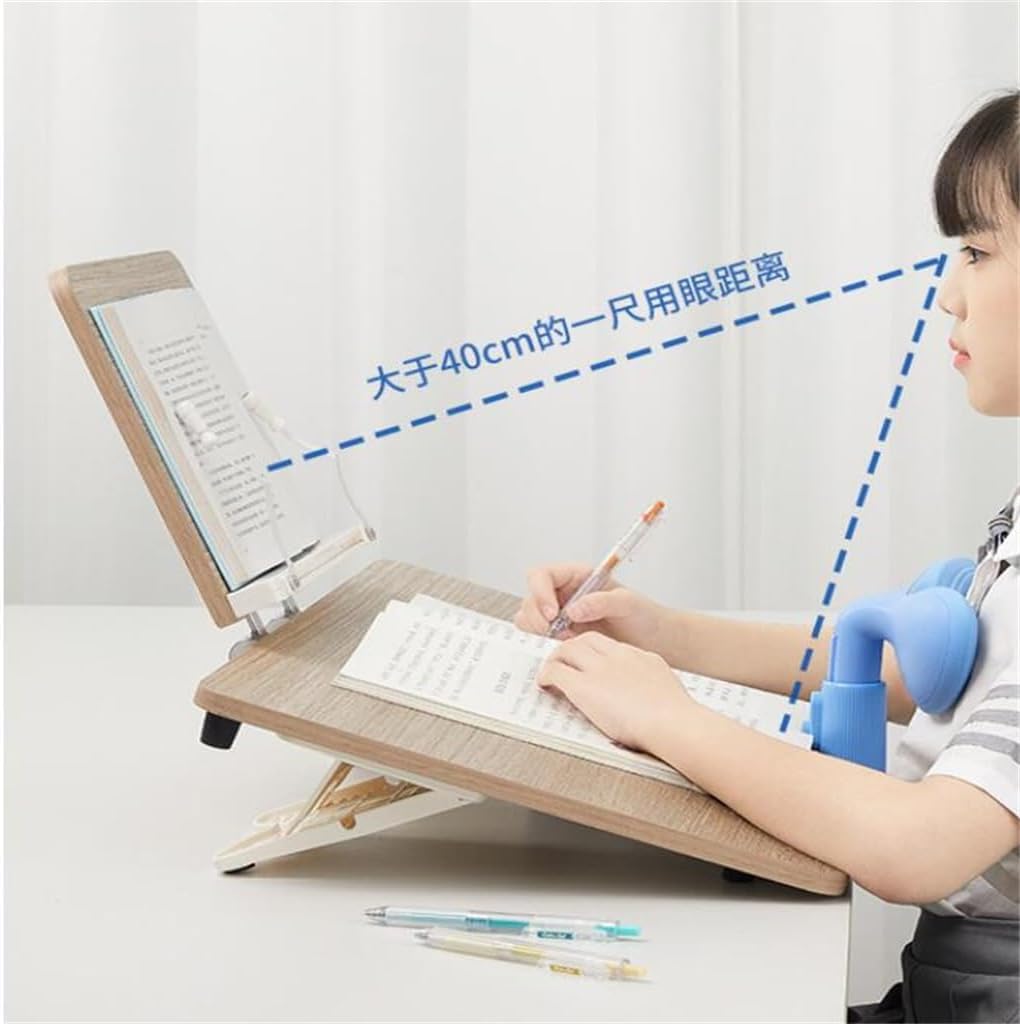 Wooden Double-Layer Reading Stand, Writing Pad, Multifunctional Desk