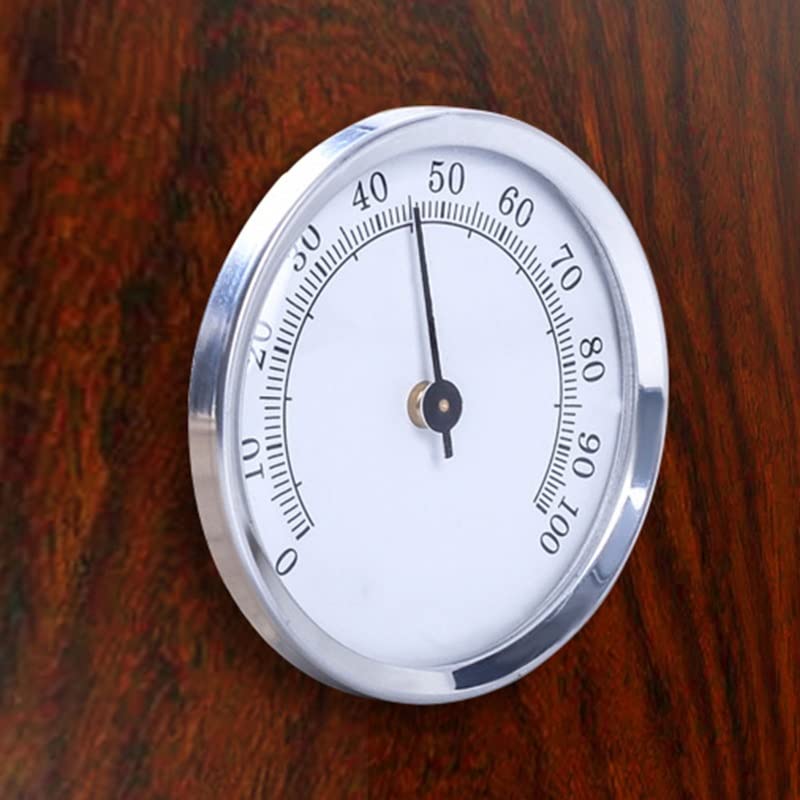 Hygrometer Round Analog for Cigar Humidor, Accurate Reliable for CASE Small Hygrom