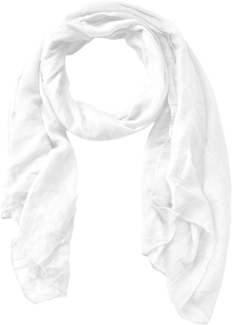 woogwin Women's Cotton Scarves Lady Light Soft Fashion Solid Scarf Wrap Shawl