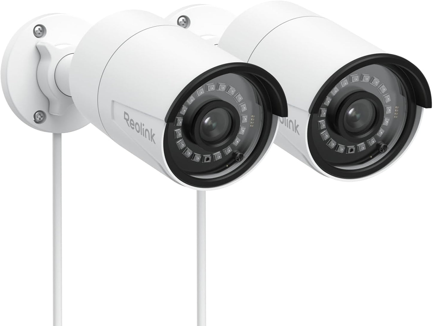 REOLINK 5MP PoE Security Camera, Outdoor Indoor Surveillance for home, Person/Vehicle/Pet Detection, Time-Lapse, 100ft IR Night Vision, Work with Smart Home, support 512GB SD Card, RLC-510A(Pack of 2)