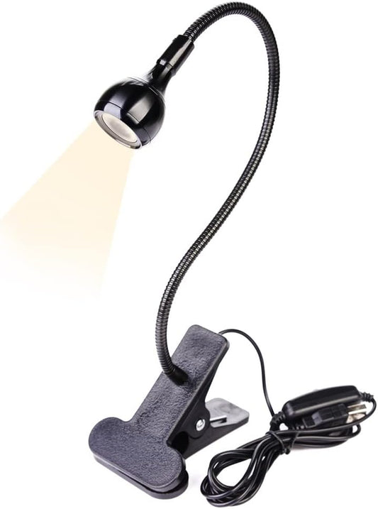 Led Clip on Light,Eye Caring Bed Reading Light,Reading Light with Gooseneck,360° Flexible Book Clamp Light,Night Light Clip on for Desk, Bed Headboard and Computers Black