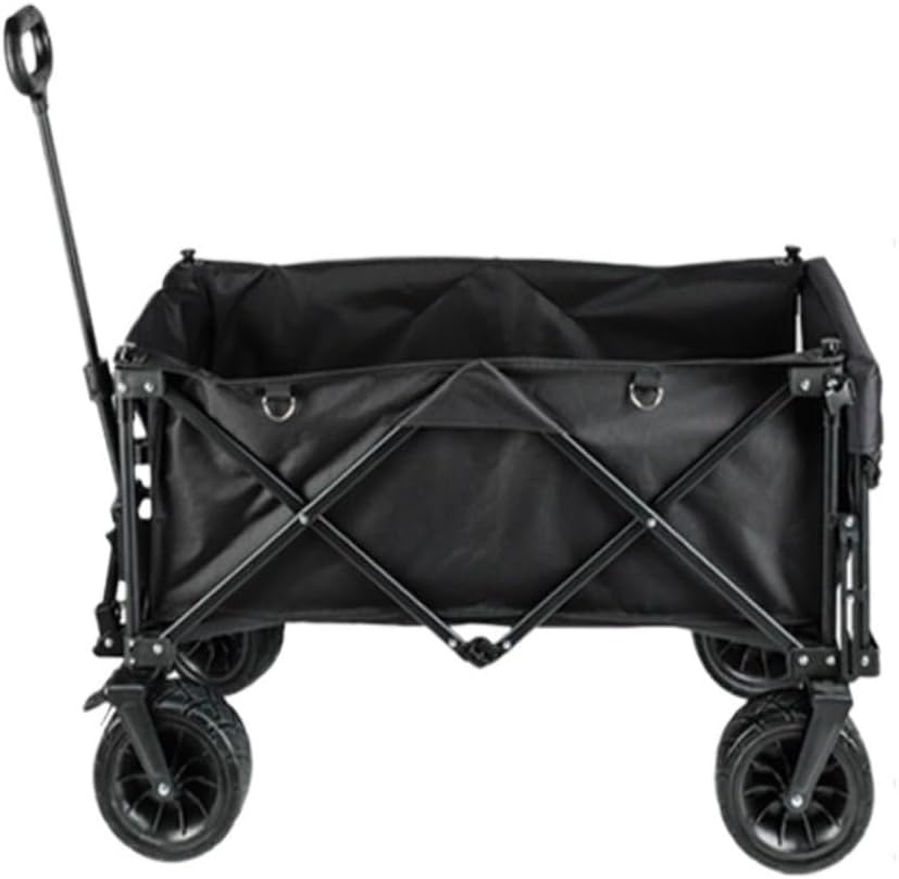 Portable Camping Cart,Outdoor Beach Trolley Cart for Camping and Picnic Folding Hand Operated Small Trailer with Egg Roll Table Ideal for Fishing and Outdoor Activities.
