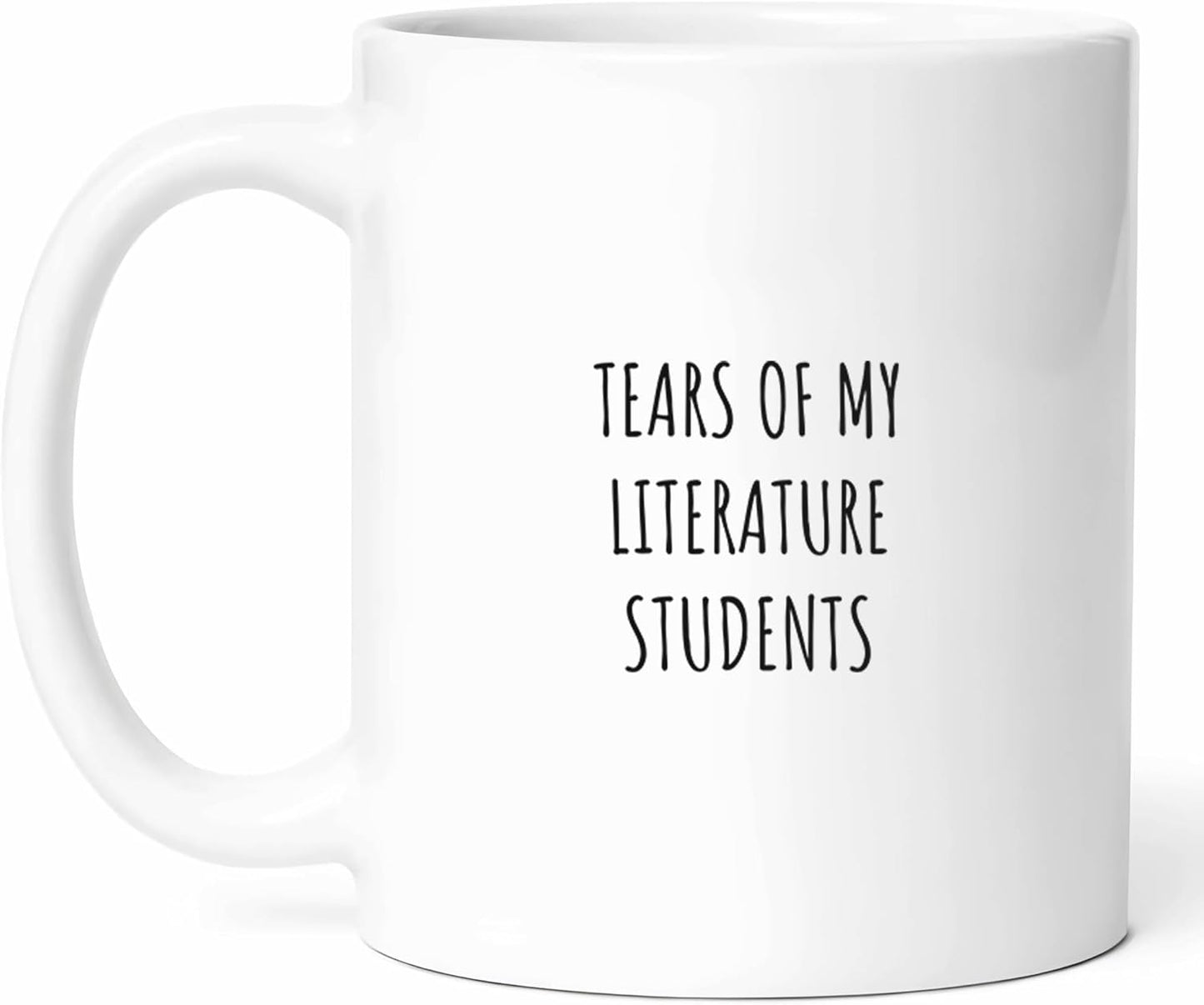 Funny Literature Teacher Mug - Book Lover Coffee Cup - Classroom Humor Funny Gift From Students - Literary Scholar Tea Mugs - Reading Enthusiast Cups - 11 Oz Ceramic Gifts For Bookworms, Birthday