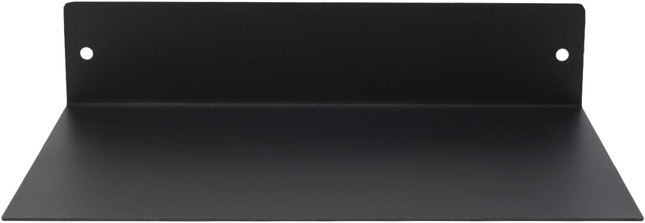 Mitus Floating Shelf Wall Mounted (8 inch x 12 inch) Heavy Duty Industrial Modern Steel, Black