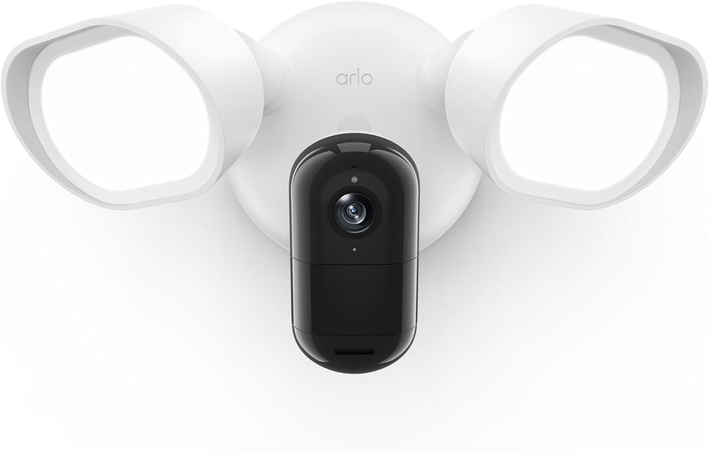 Arlo Wired Floodlight Camera, Home Security Camera with 2K Video and HDR, 2000 Lumens, Integrated Siren, Weather-Resistant, Color Night Vision, 160º Field of View, 2-Way Audio, White (2025)