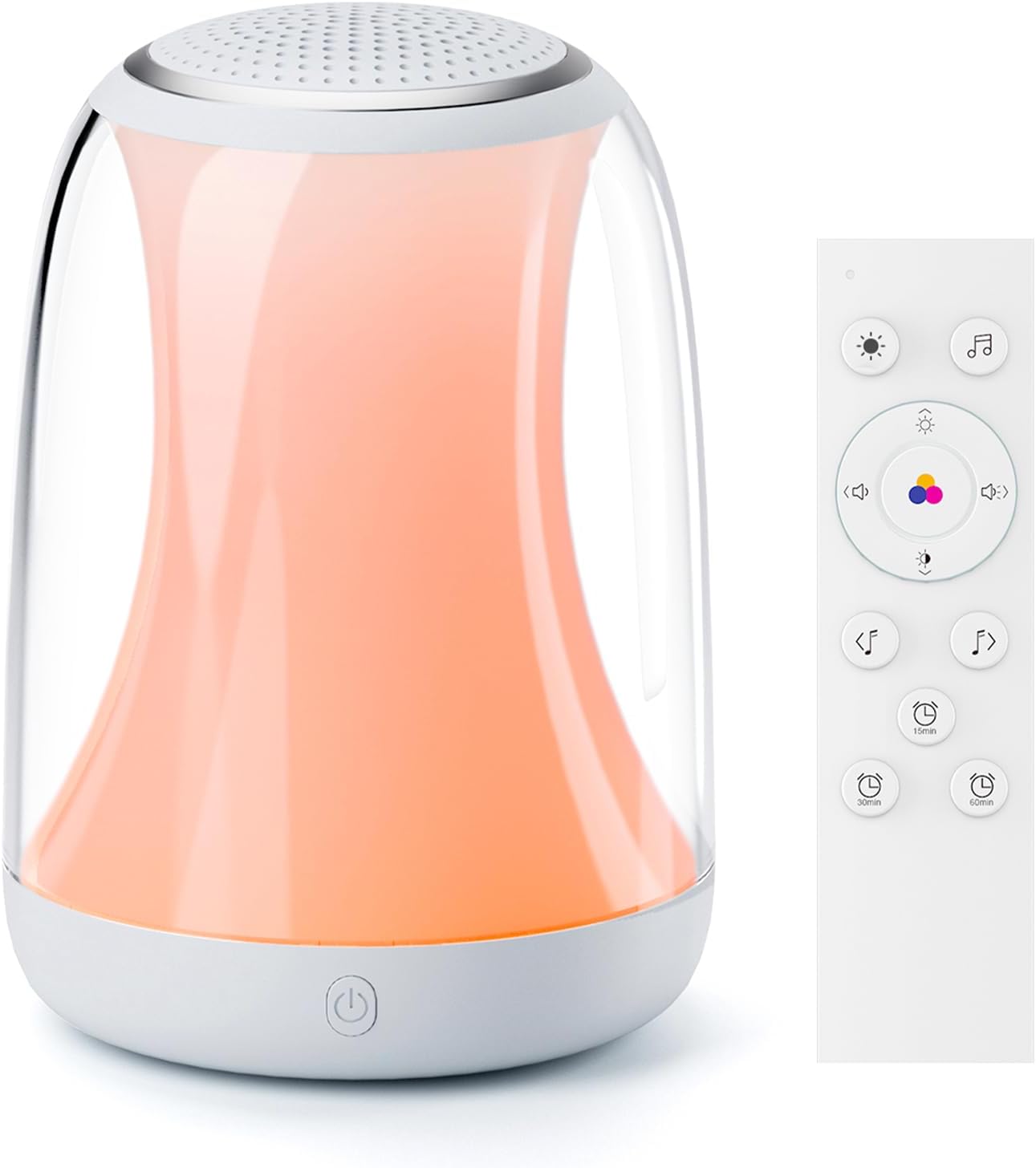 Hotmoon Sound Machine Baby Night Light, Lullight White Noise Sound Machine Remote/Touch Control, Timer, Toddler Sleep Trainer 27 Soothing Sounds for Kids Nursery Sleeping Breastfeeding Lullaby Bedroom