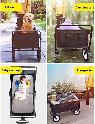 Trolleys, Outdoor Foldiutility Wagon Storage Load-Bea80Kg/176Lbs, Multi-Function Shoppicart, Campipicnic Portable Haulicar/Style 1