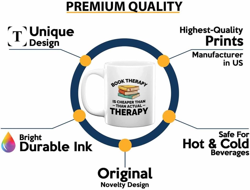 Book Lover Coffee Mug 11oz White - Cheaper than actual - Gift For Poets Bookish People Bibliophile Librarian Book Club Reader