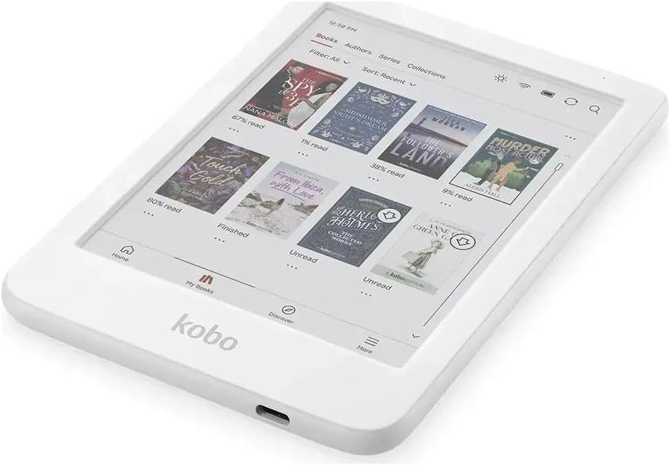 Kobo Clara Colour | Colour eReader | 6" Glare-Free Colour and Ink Kaleido 3 Display | Dark Mode Option | Waterproof | Audiobooks | 16GB of Storage | White