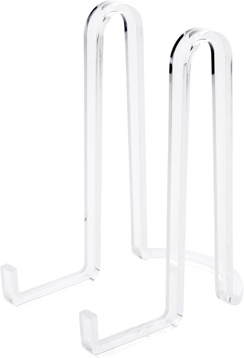 Plymor Clear Acrylic Ribbon-Style Display Easel, 7.5" H x 4" W x 6" D
