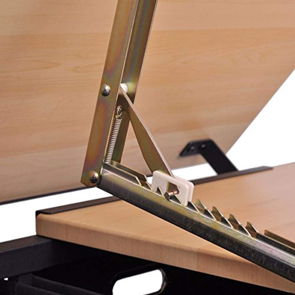 Height Adjustable Drafting Draft Desk Drawing Table Desk Tiltable Tabletop W/Stool and Storage Drawer for Reading Writing Art Craft Work Station
