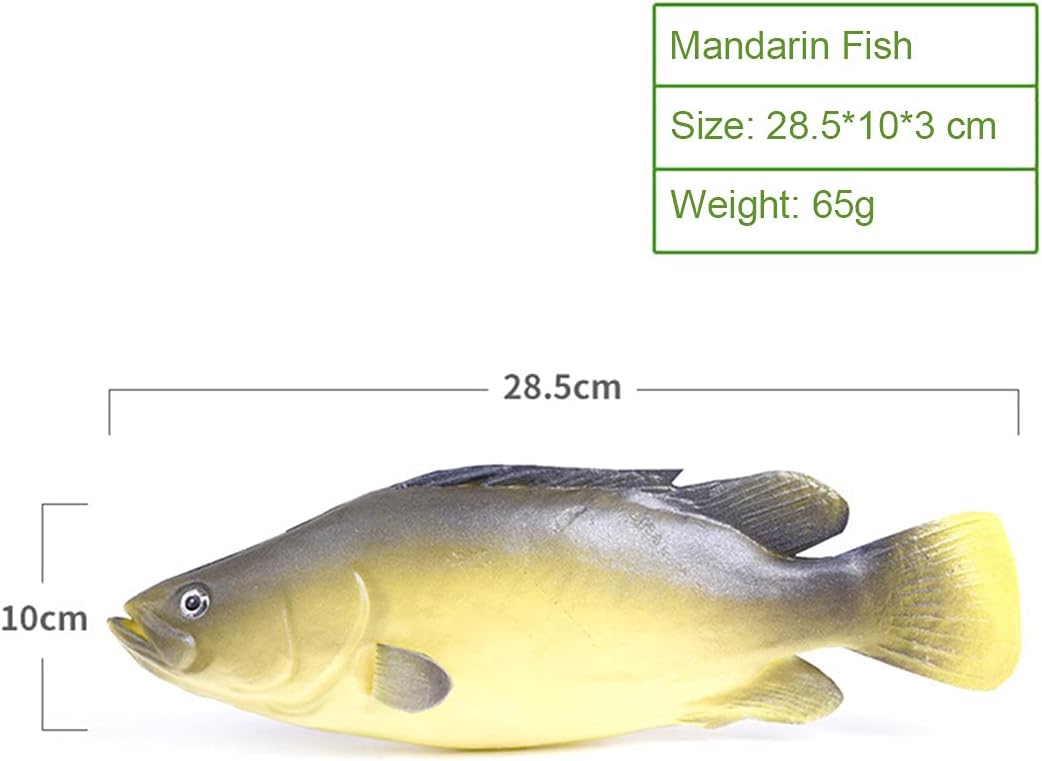 3 Pcs Simulated Fake Fish Model, Lifelike Artificial Sea Food Set for Home Decoration, Aquarium Display Ornaments, Stage Drama & Photography Prop