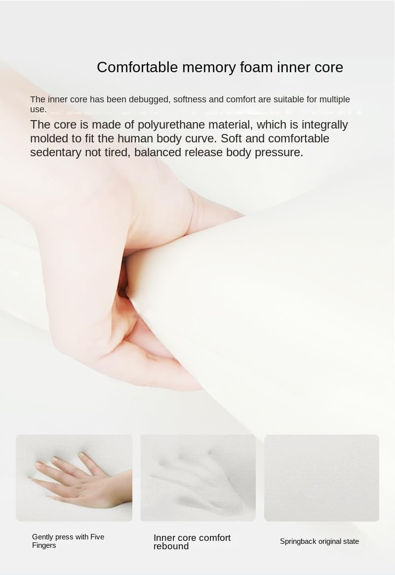Face Down Pillow, Wedge Pillow with Neck Support, Prone Sleep Pillow, Sleeping On Stomach Pillow,Home Massage Pillow Washable Cover,with Face Down Massage Prone Pillow Function(White and Blue)
