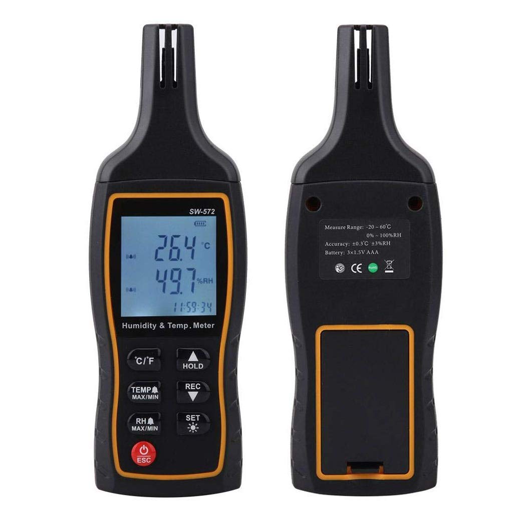 Handheld Thermometer and Hygrometer Industrial High Precision Digital Temperature and Humidity Meter Dew Point Wet Bulb Thermohygrometer
