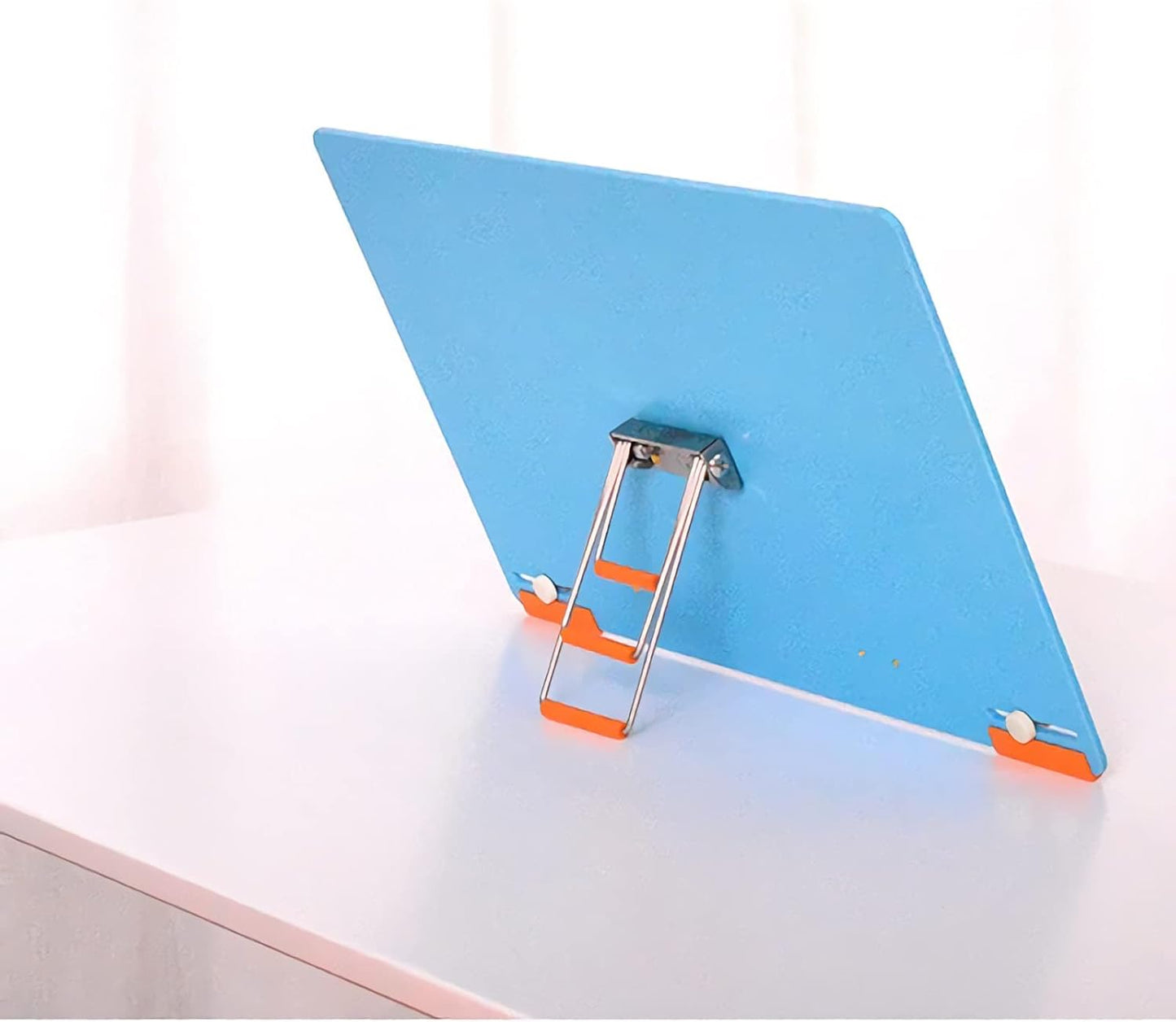 Book Stand Book Display Stand Cookbook Textbook Document Tablet Recipe Desk Stand Reading Rest Bookstand with Page Paper Clips 16 x 10 inch