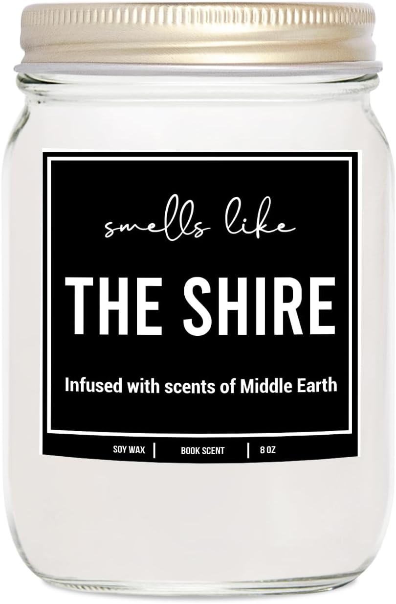 You Nique Designs The Shire Book Lovers Candles for Bookworms, Cool Gifts for Book Lovers - Unique Bookish Things, Bookish Items - Candle Gifts for Readers