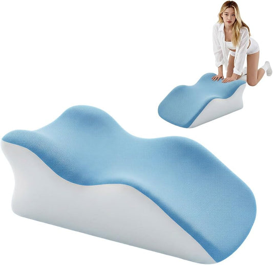 Memory Foam Ergonomic Wedge Pillow for Bed, Lying, Leaning, Reading - Prone Pillow for Neck Pain Relief and Sitting Up, Enhanced Support, Bed Rest Pillow for Enhanced Comfort