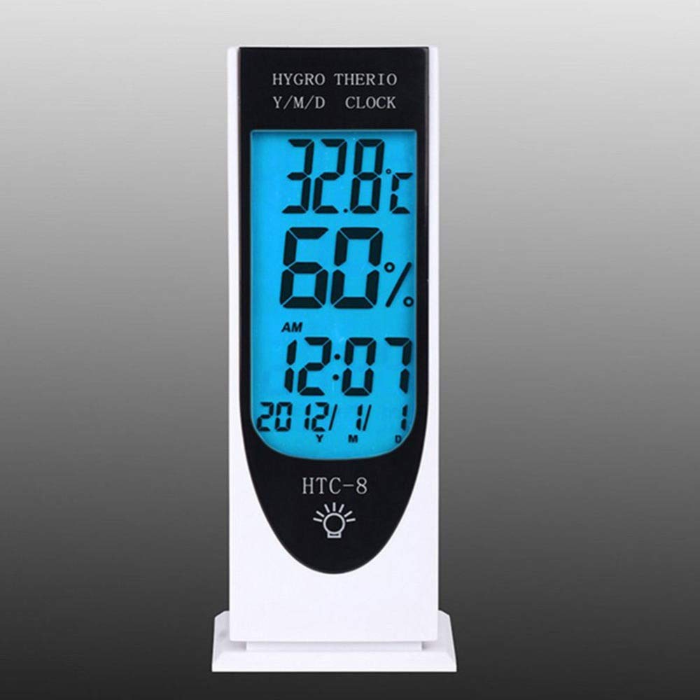 High Accuracy Digital LCD Hygrometer Humidity Thermometer Temperature Meter Clock