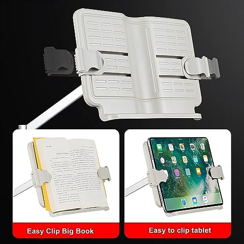 Floor Stand for Book Reading, Book Stand Height Adjustable, Extra Large Sturdy Rolling Lectern Stand with Wheels, Hands Free Document Holder for TextBooks, Recipes, Magazines, CookBooks