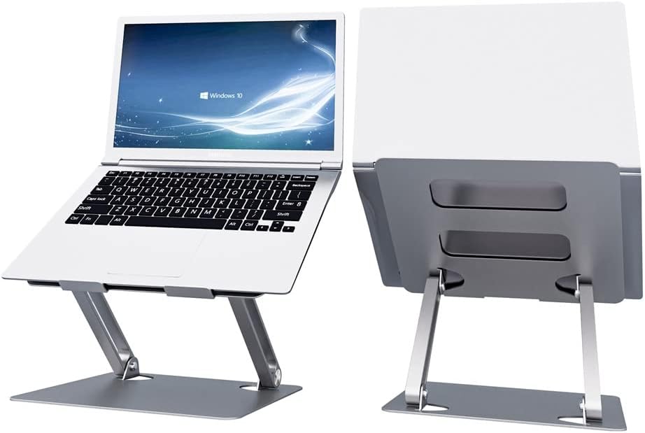 Laptop Stand Foldable Metal Aluminum Alloy Tablet Portable Desktop Office Bracket(White-Fruit peach5)