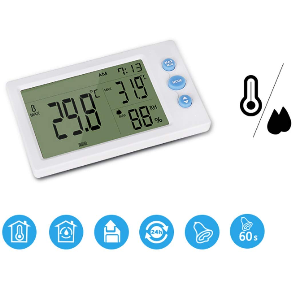 High-Precision Temperature and Humidity Meter Wall-Mounted Digital Display Indoor Household Multifunctional Belt Sensor