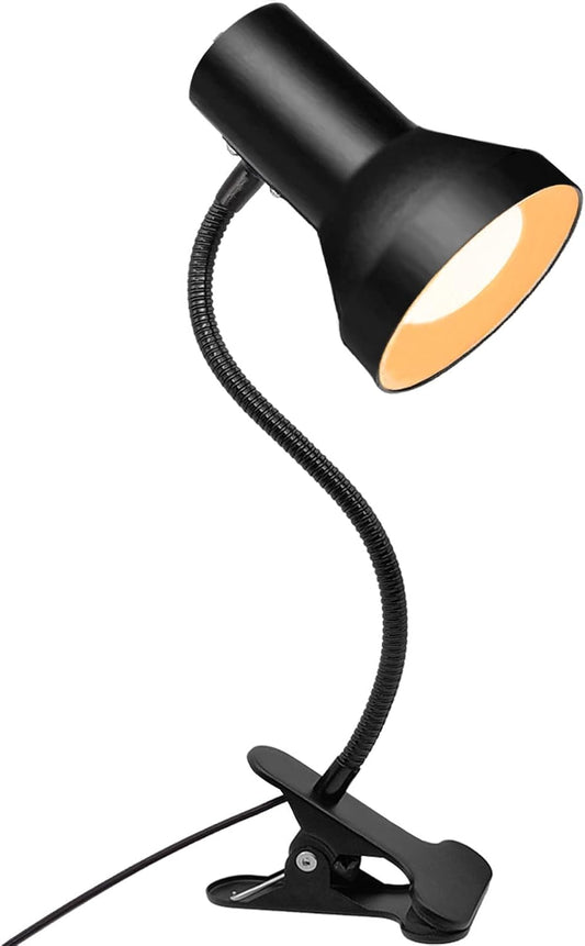 Desk Lamp Eye-Caring Table Lamps, 360°Rotation Gooseneck Clip on Lamp, Portable Reading Book Light, Clamp Light Eye-Caring Study Desk Lamps for Bedroom and Office Home Lighting