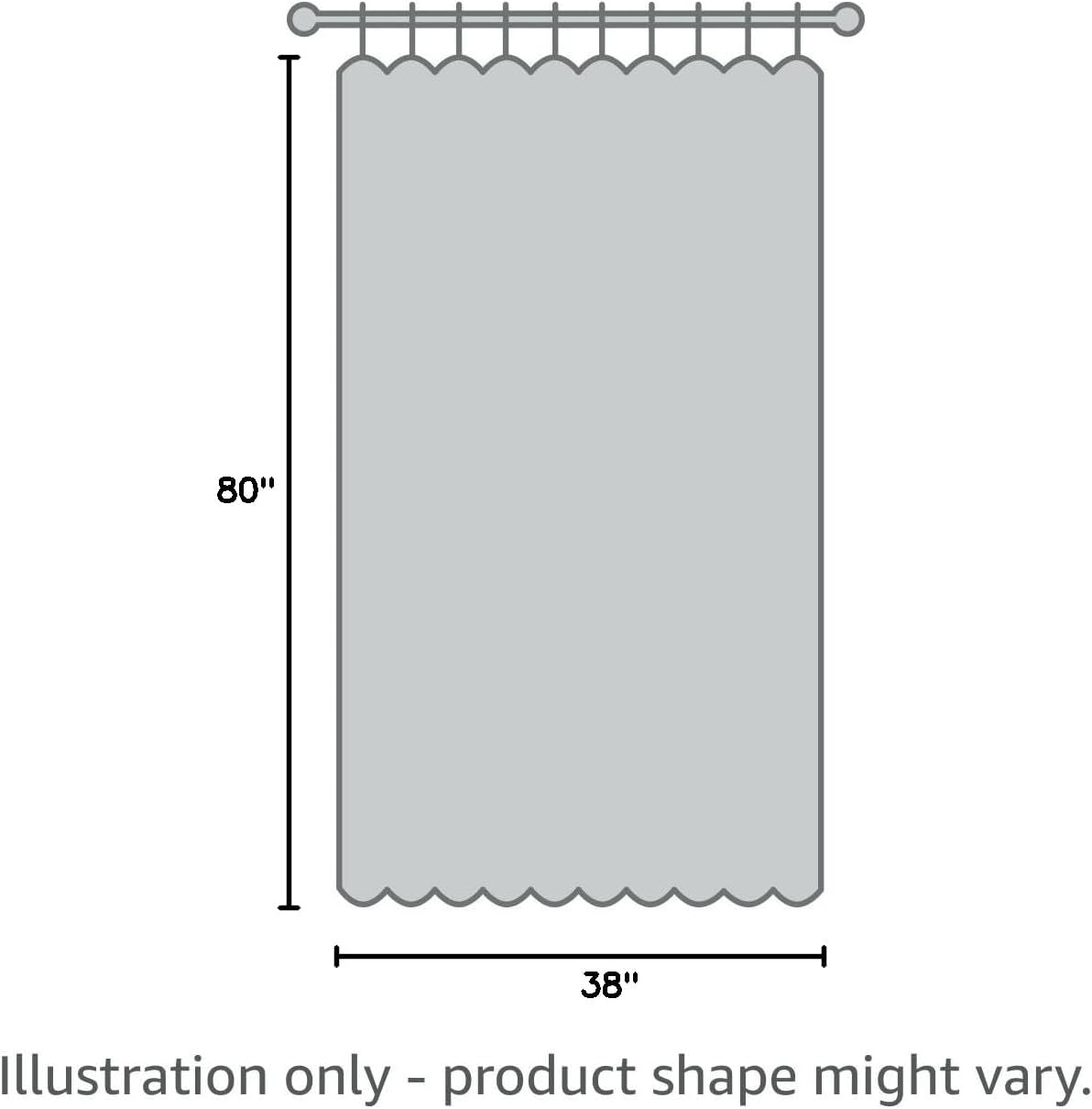 Sliding Hanging Room Divider,60 % - 70 % Soundproof Privacy Panel Keep Heat Out Fake Bi Folded Bifold Closet Door Curtains for Bedroom Doorway Hiding Bathroom Laundry Shelves,80 Inch Length,Light Grey