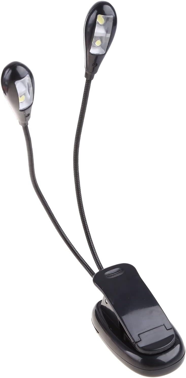 for Head LED Clip Book Light Adjustable Reading Lamp Battery Operated Clip-On Reading Light for Kids Desk Bed Headb