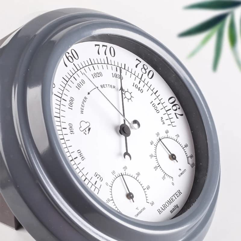 3 in 1 Thermometer Hygrometer Barometer Wall Hanging Weather Station Digital Indoor Outdoor Atmospheric Pressure Meter
