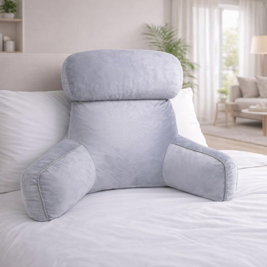 Reading Pillow with Armrests, Plush Pearl Cotton Core