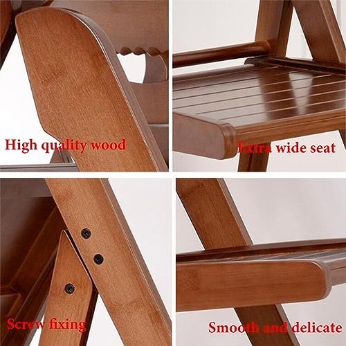 Modern Light Weight Folding Dining Chairs with Backrest for Kitchen, Living Room, Wedding & Balcony - Commercial Table Chair Reading Room Foldable Furniture/Natural