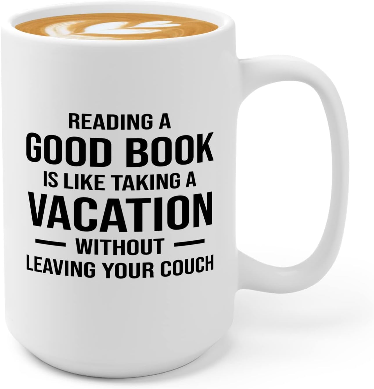 Book Club Coffee Mug 15oz White -Reading a Good Book - Book Lover Gift For Teacher Bibliophile Woman of Letters Bulk Readers Academic