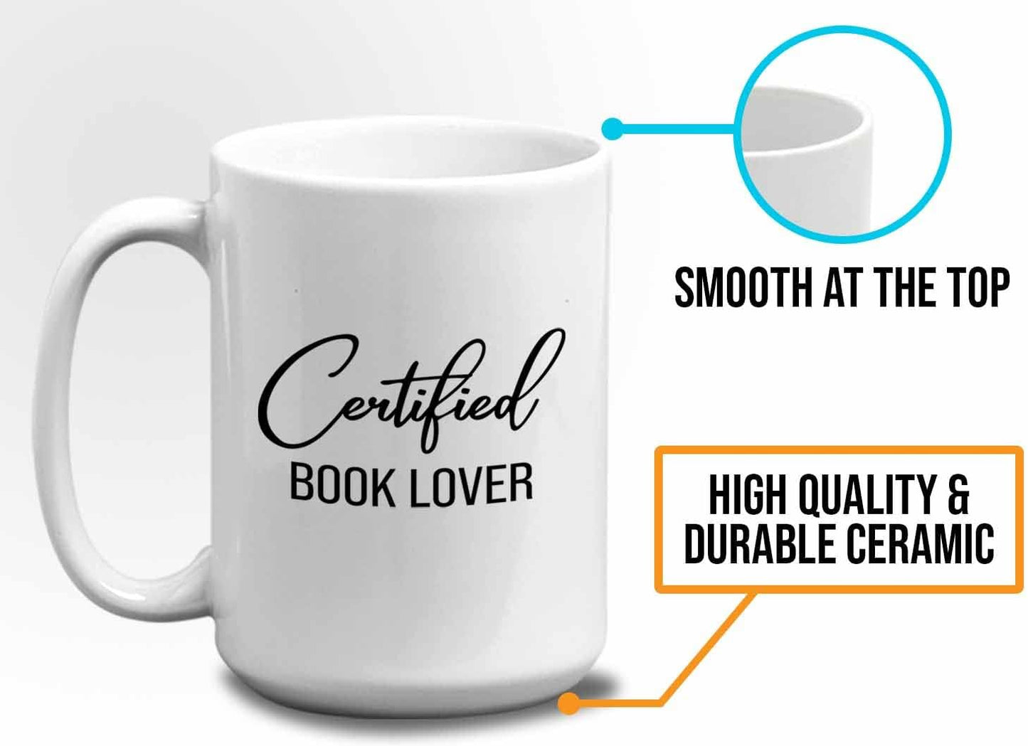 Bubble Hugs Book lovers Coffee Mug 15oz White - Certified Book - Author Writer Library Editor Introvert Lovers Cat Chill Relax Bookworm Reading