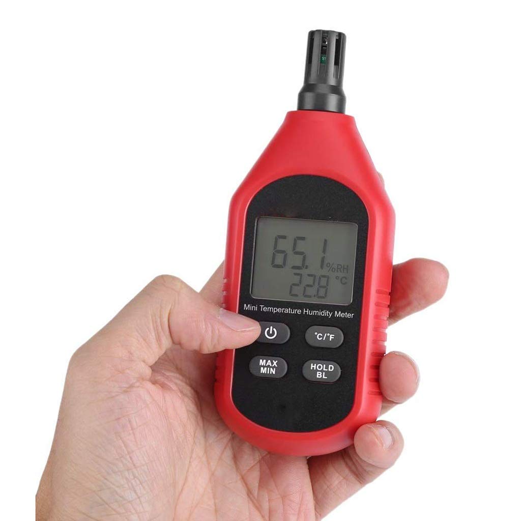 Digital Thermometer Hygrometer Air Temperature Humidity Meters Gauge with Big Screen Stand