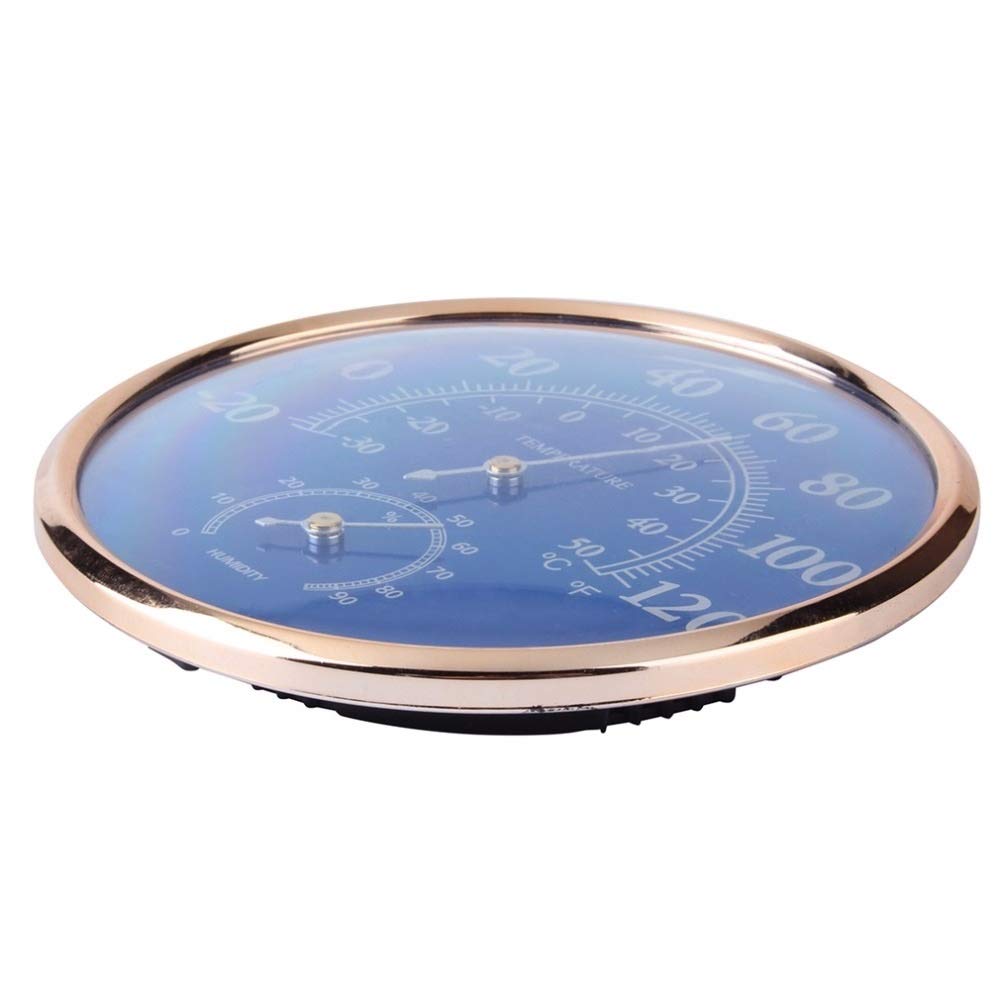 Large Round Thermometer Hygrometer Temperature Humidity Monitor Meter Gauge