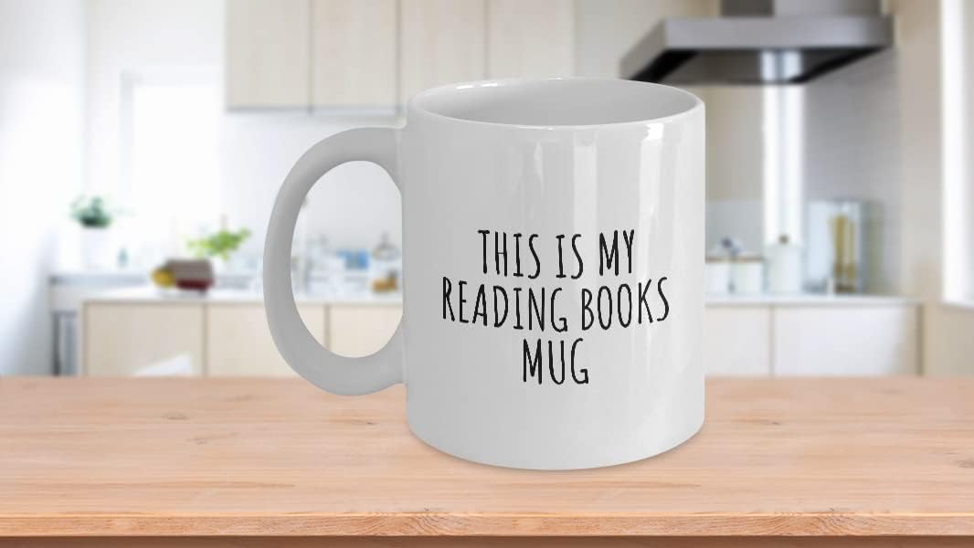 This Is My Reading Books Mug Funny Gift Idea For Hobby Lover Fanatic Quote Fan Present Gag Coffee Tea Cup 11 Oz
