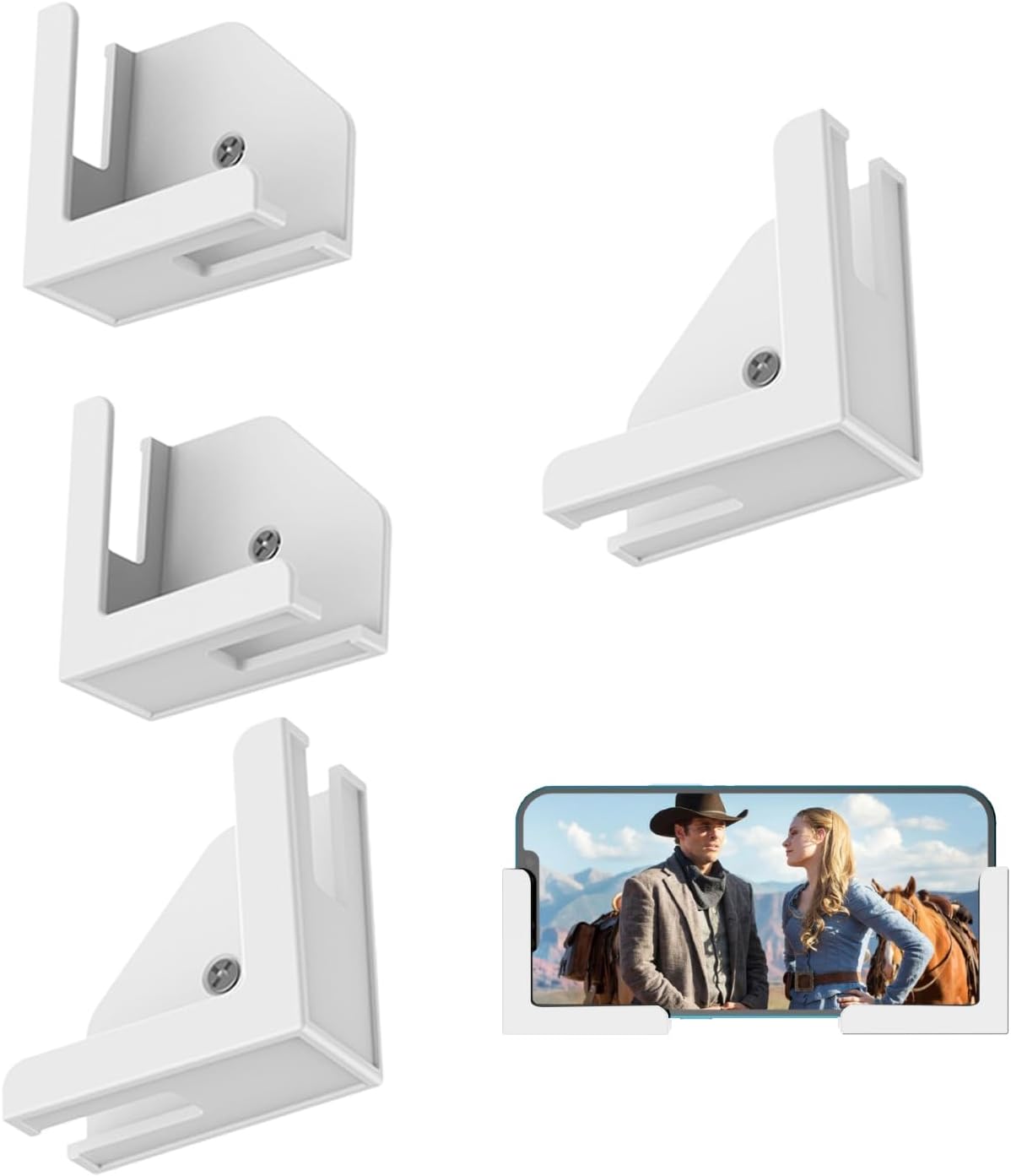 Genérico Tablet Wall Mount - for | Flexible Wall Mount for Tablets, Smartphones, E-Readers, 360 Degree Rotation, Durable Space Saving, Mon
