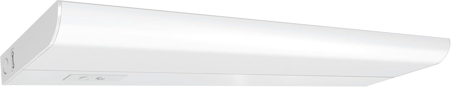 Feit Electric Under Cabinet Lighting 20" LED Light Fixture, Works with Alexa/Google Home, Frost Lens Kitchen Cupboard Night Light, Linkable up to 8, 20 Watts, 90 CRI, 1500 Lumens, White UCL24/CCTCA/AG