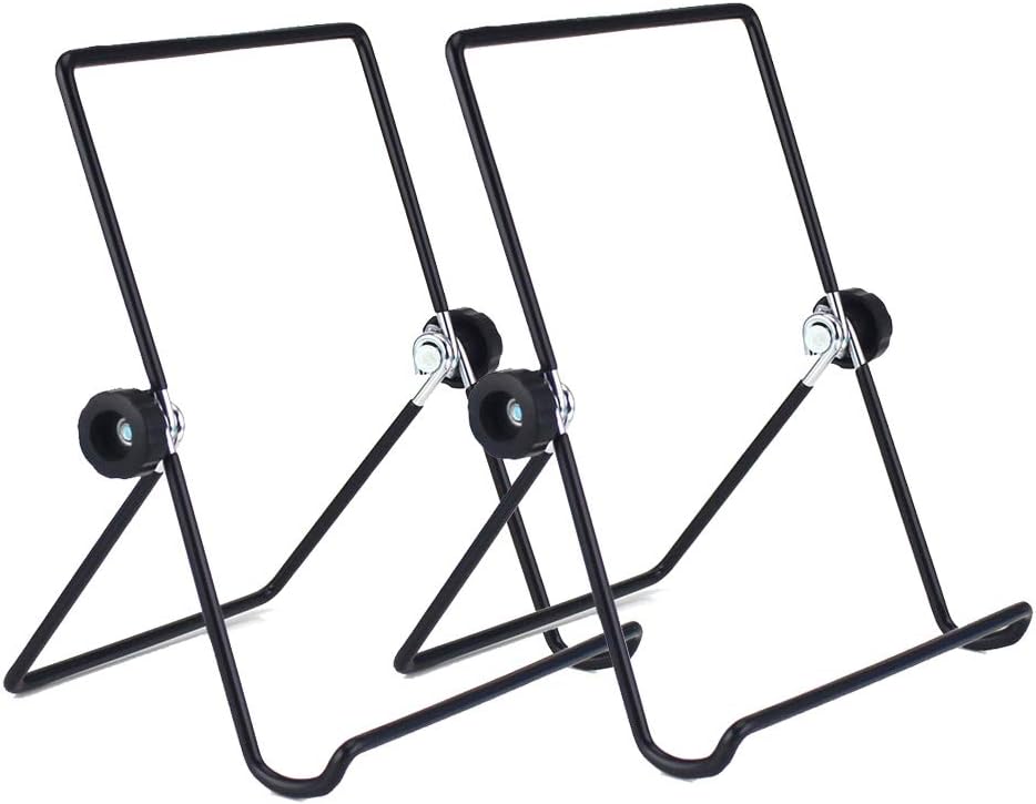 MOACC Tablet Stand, Portable Foldable Tablets Multi-Angle Non-Slip Adjustable Metal Holder Cradle Fit for 9-12.9 inch Tablet PC, Pad (2 Pack)