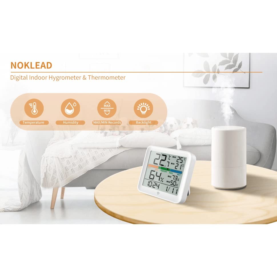 LCD Digital Temperature Humidity Hygrometer Weather Forecast Monitor Indoor Household Greenhouse