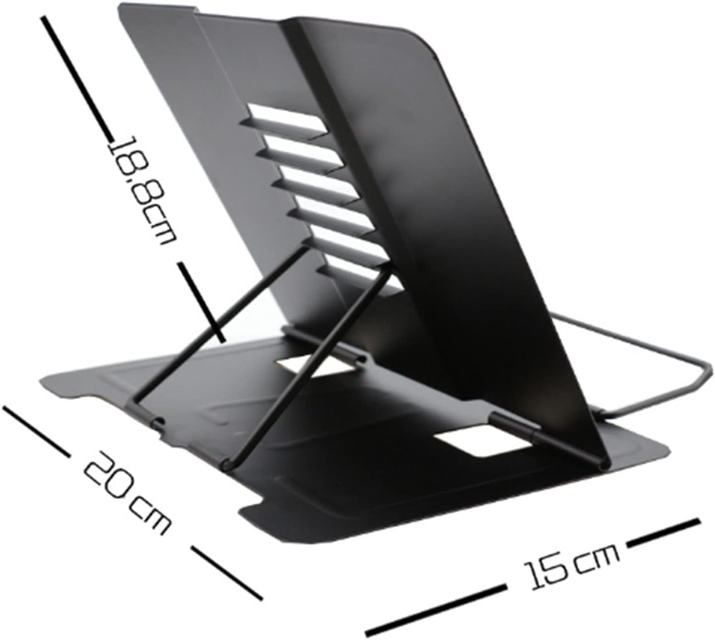 Sturdy Metal Reading Stand Adjustable Foldable Book Holder Multifunctional Metal Reading Rest for Home School Office