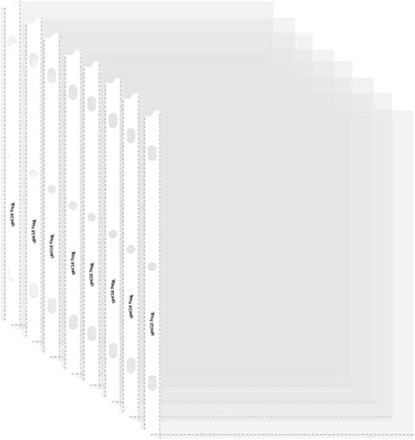 Sheet Protectors - 50 Sheets 4 mils Strong Extra Heavyweight Clear Top Load 8.5 x 11 Inch Highlight Transparent Acid-Free for 3 Ring Binder OS0150