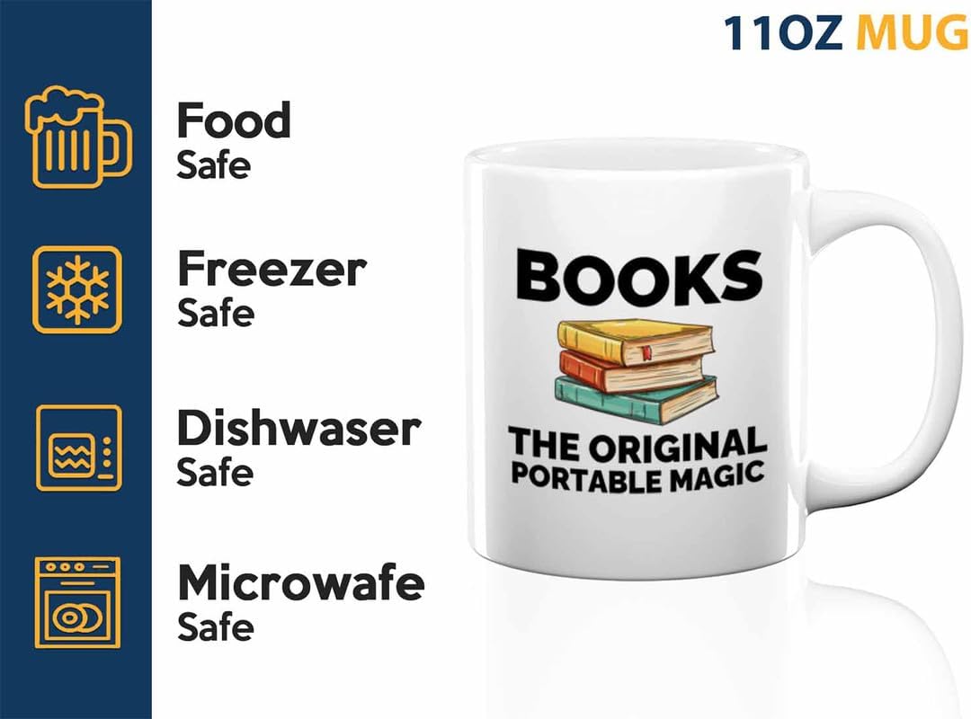 Book Lover Coffee Mug 11oz White - The original - Gift For Poets Bookish People Bibliophile Librarian Book Club Reader